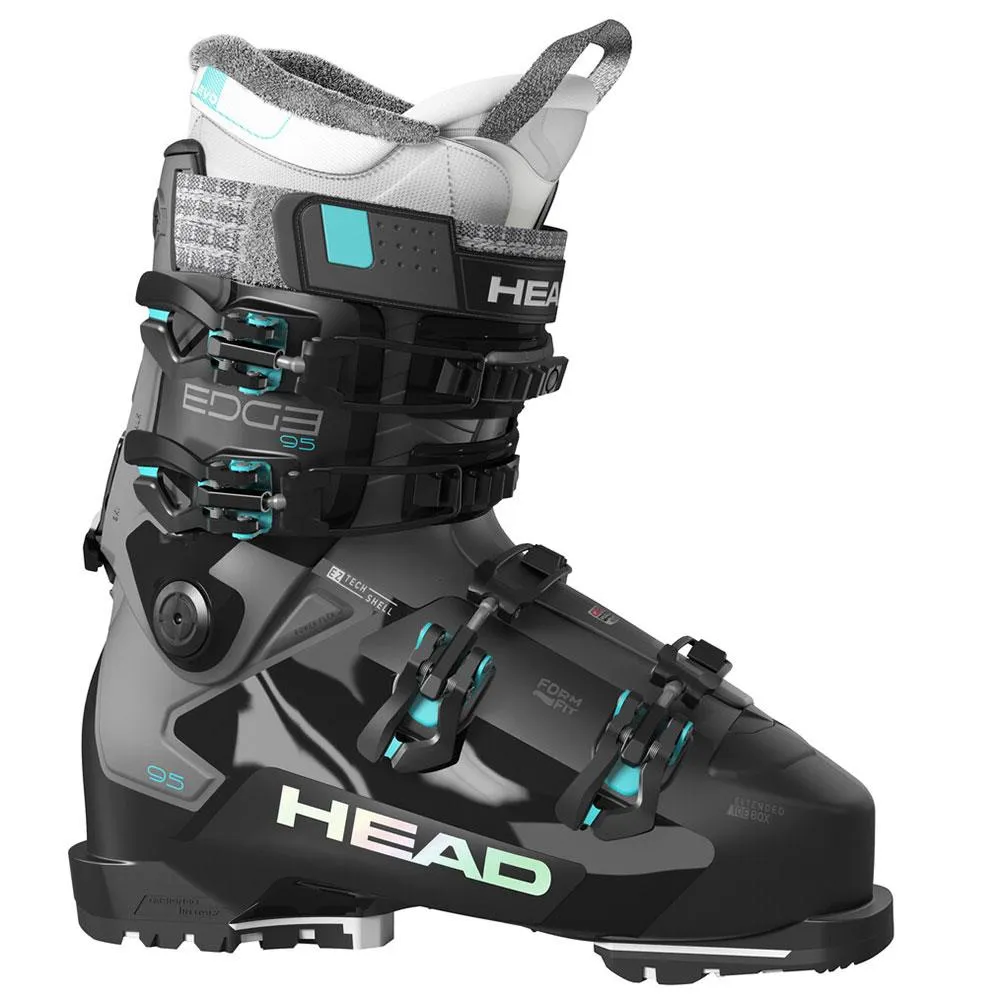 Lowa Snow Boots Head Edge 95 W HV GW Womens Ski Boots 2025 Black/Turquoise