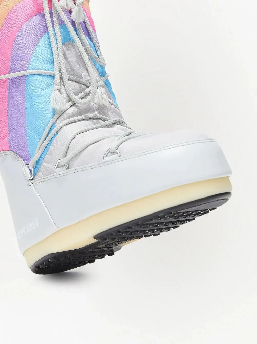 MOON BOOT WOMEN Icon Rainbow Snow Boots Multi/White Highest Rated Snow Boots