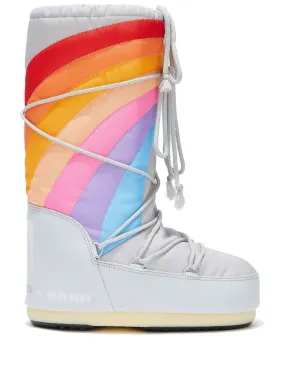 MOON BOOT WOMEN Icon Rainbow Snow Boots Multi/White Cougar Creek Snow Boot
