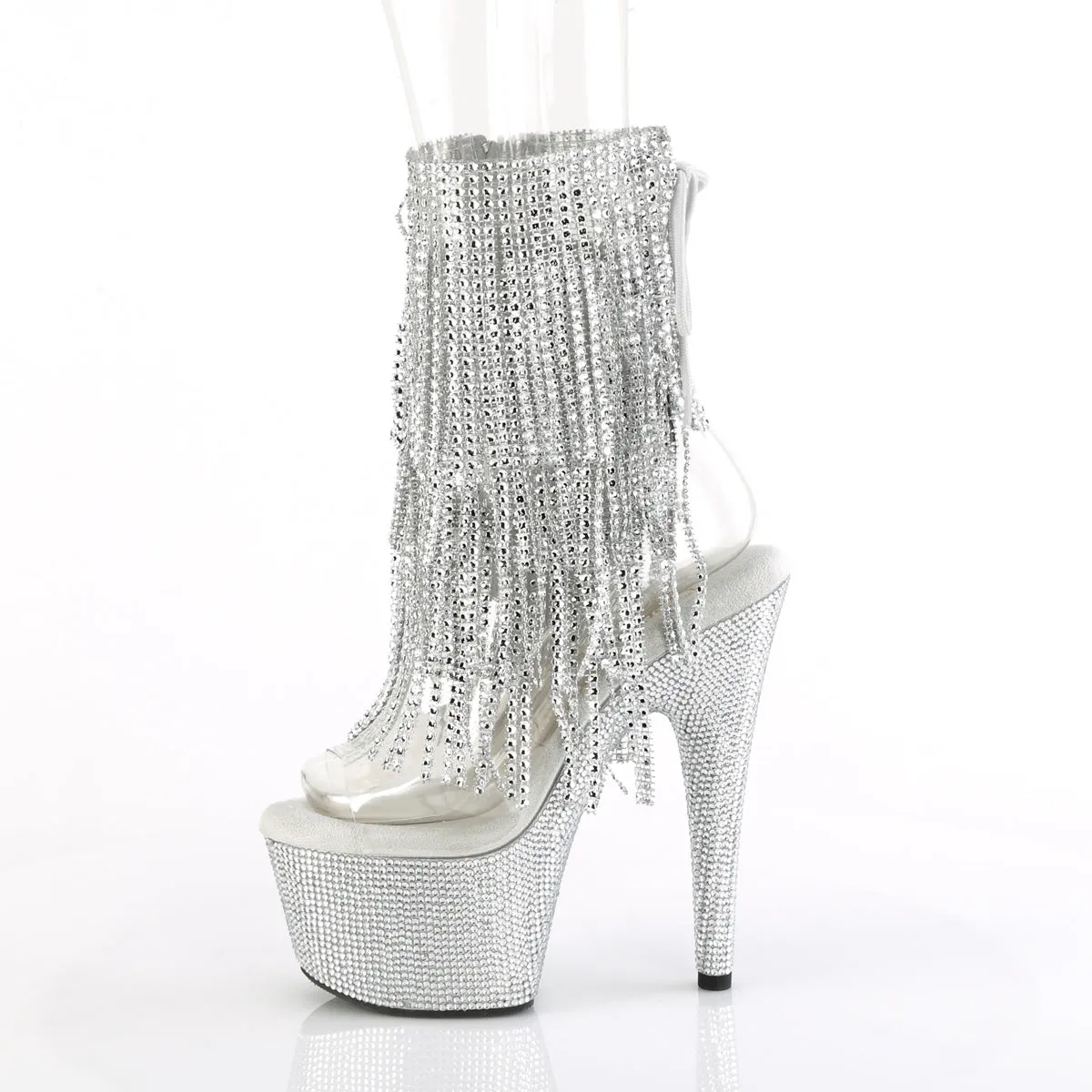 BEJEWELED-1017RSF-7 Pleaser Clear/Silver Sexy Platform Shoes (Pole Dancing Heels) Asics Sky Elite Ff Mt Volleyball Shoes