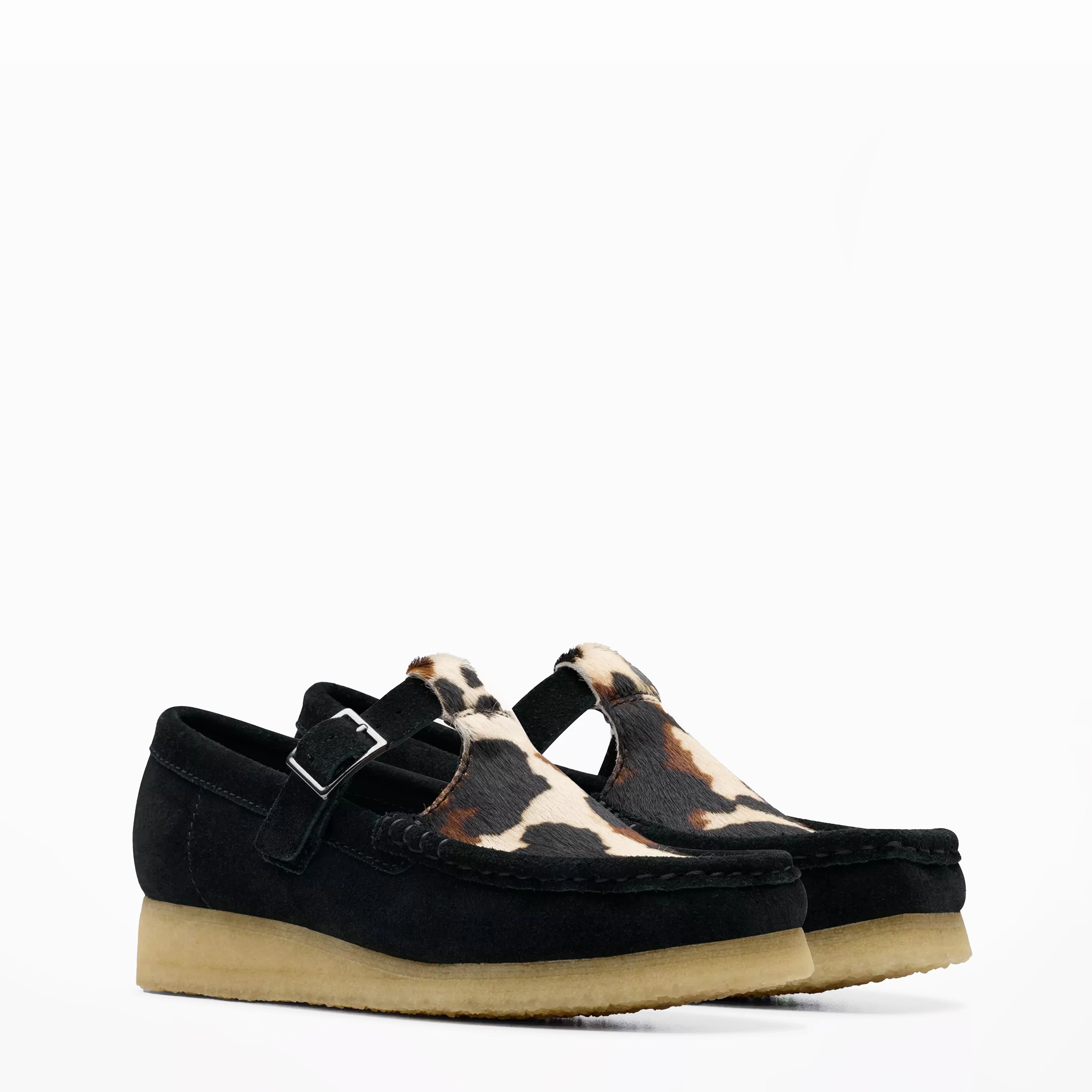 Breathable Lining Taste Glow Clarks Originals Womens Wallabee T Bar Black Interest