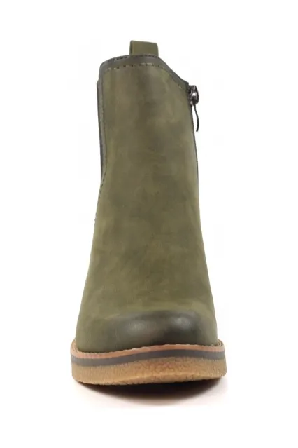 Lunar Tonia Green Ankle Boot GLC002 Comfort Grip