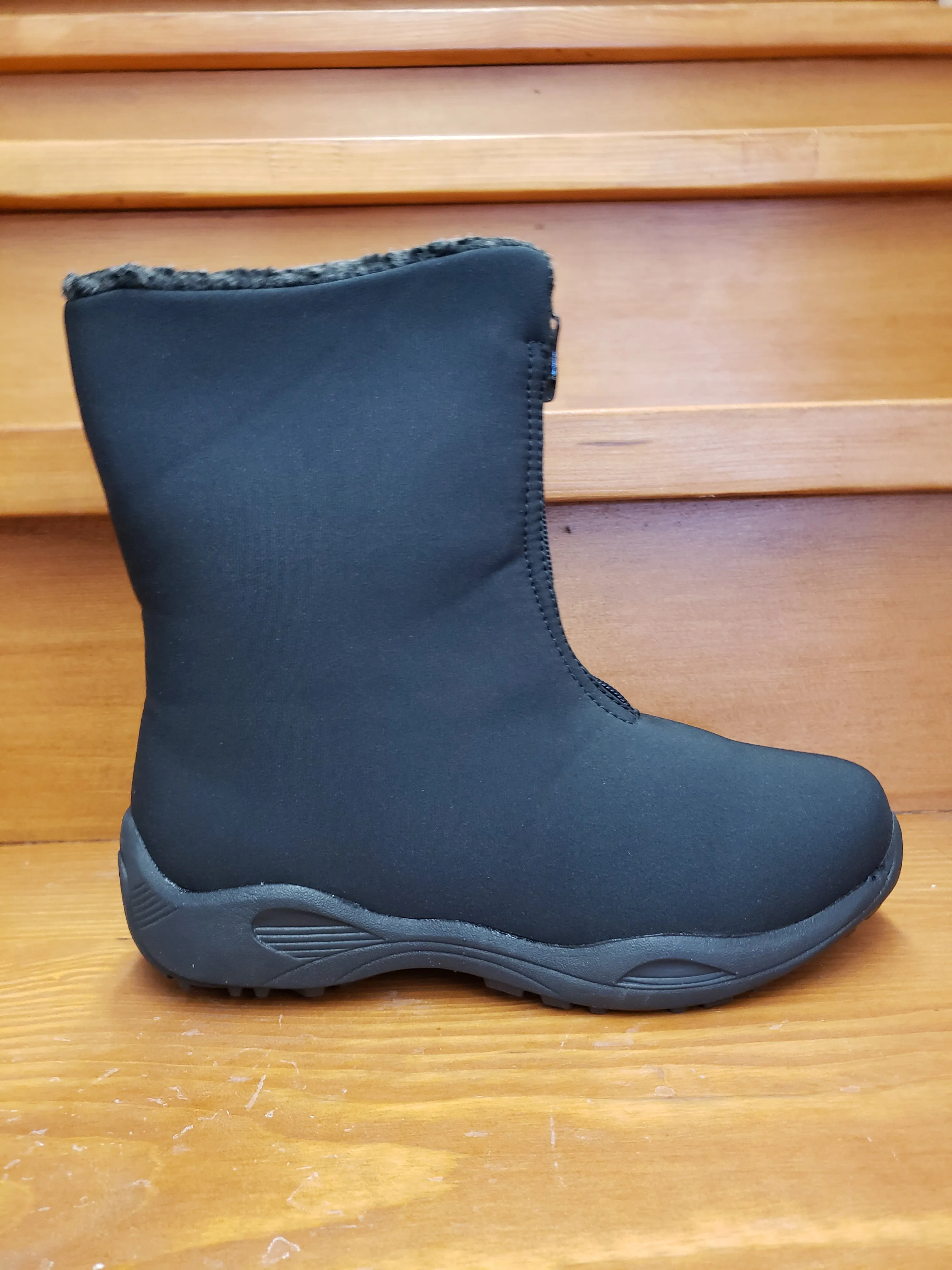 Propet Madison Mid Zip Black W4412Black Round Toe