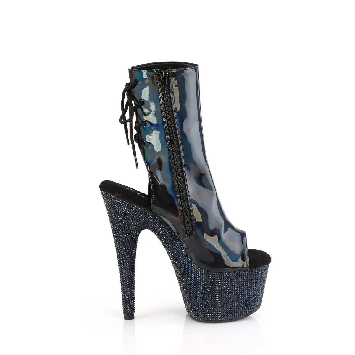 BEJEWELED-1018DM-7 Pleaser Black Holo Patent Sexy Platform Shoes (Pole Dancing Heels) Asics Novablast Running Shoes Review