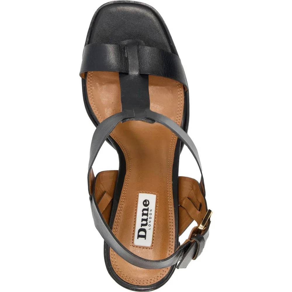 Dune Jacie Sandal Foot Flex Sleek Travel Footwear