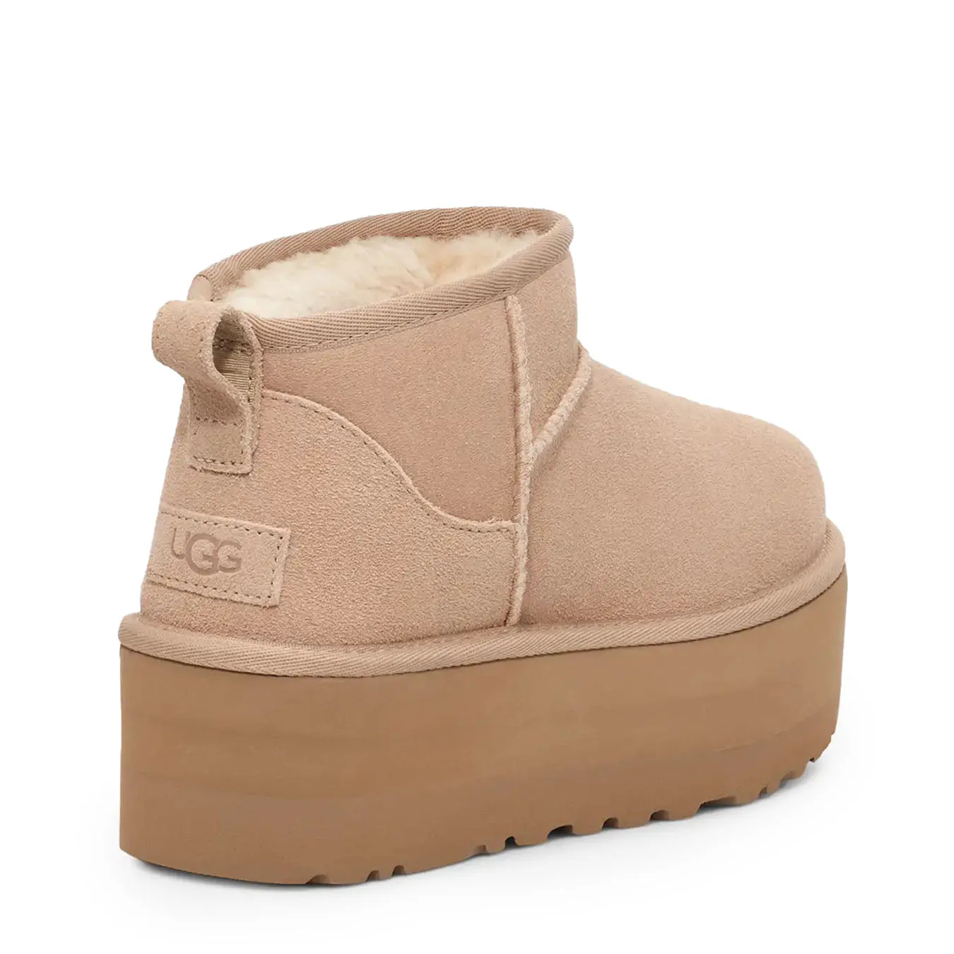 Hiking Boots Everyday Walk UGG Womens Classic Ultra Mini Platform Boot Sand