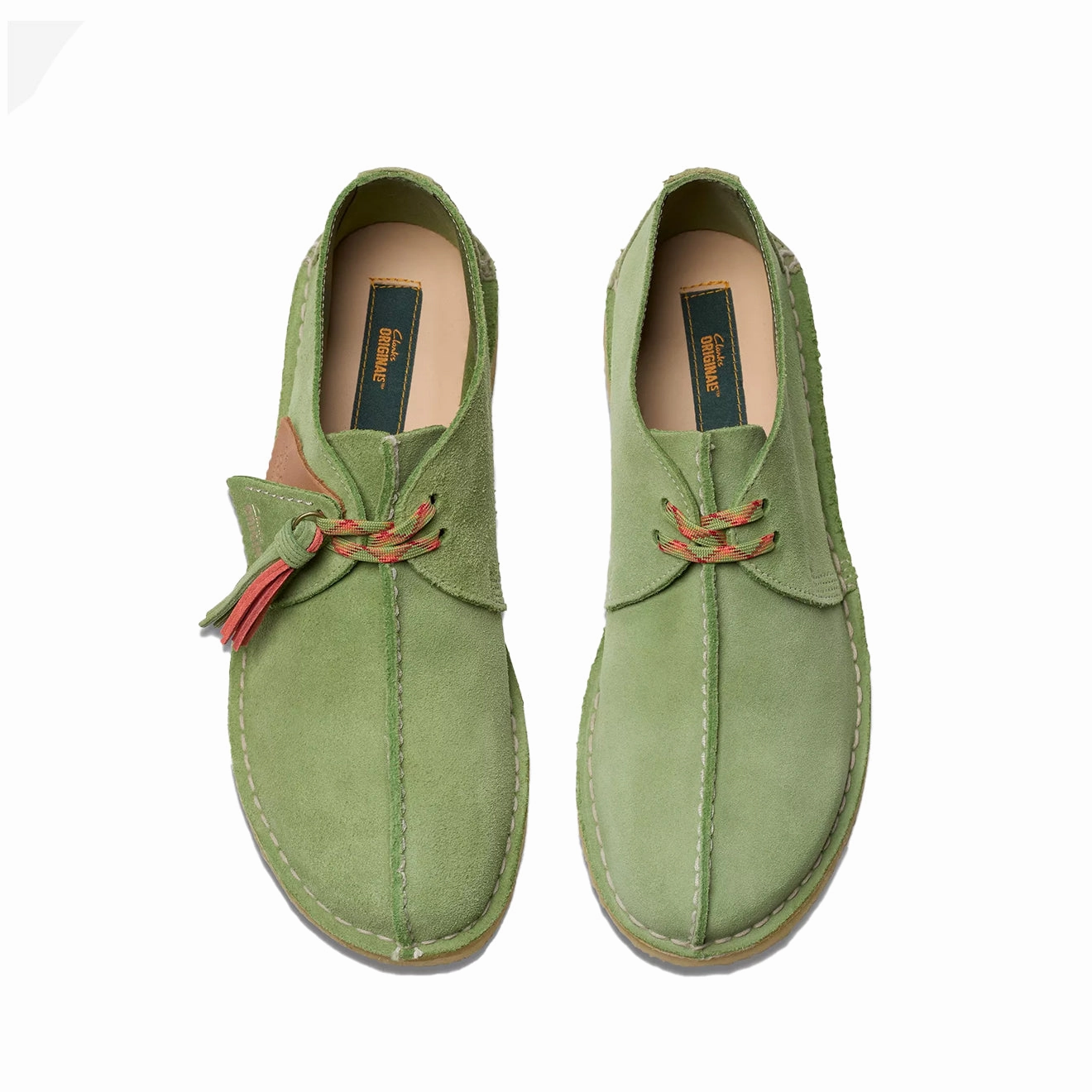 Sleek Design Grass Walk Clarks Originals Desert Trek Apple Suede