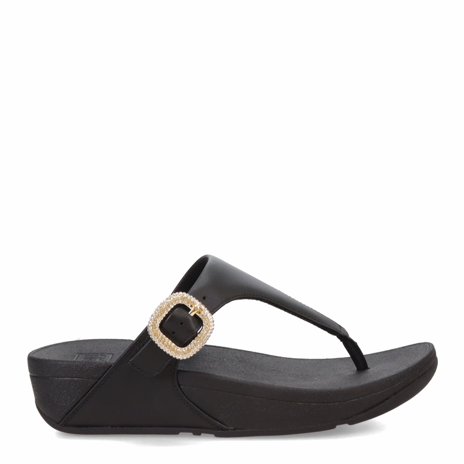 Women's FitFlop, Lulu Crystal Buckle Thong Sandal Easy to Wear