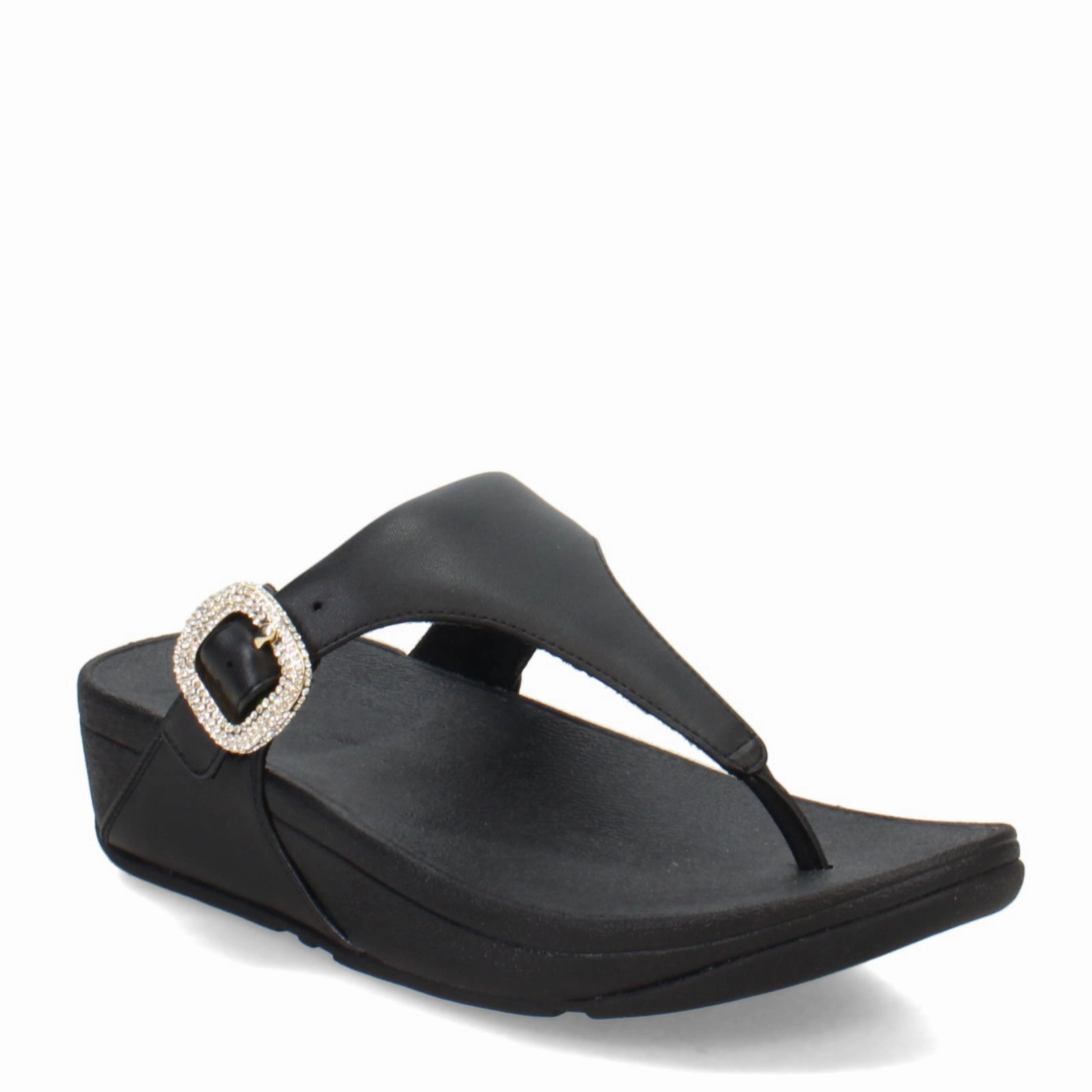Stylish Sandals for Men Easy Slip On Women's FitFlop, Lulu Crystal Buckle Thong Sandal