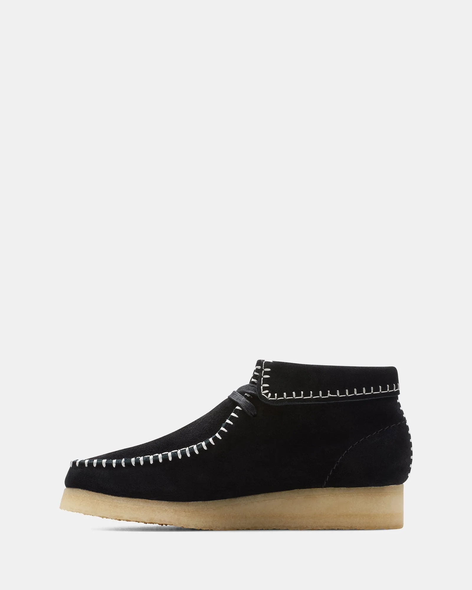 WALLABEE BOOT STITCH Black Suede Strong Sole Coffee Shop