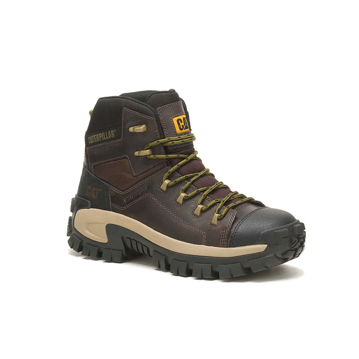 CATERPILLAR Men's Invader Hiker Waterproof Composite Toe Work Boot As Work Boots