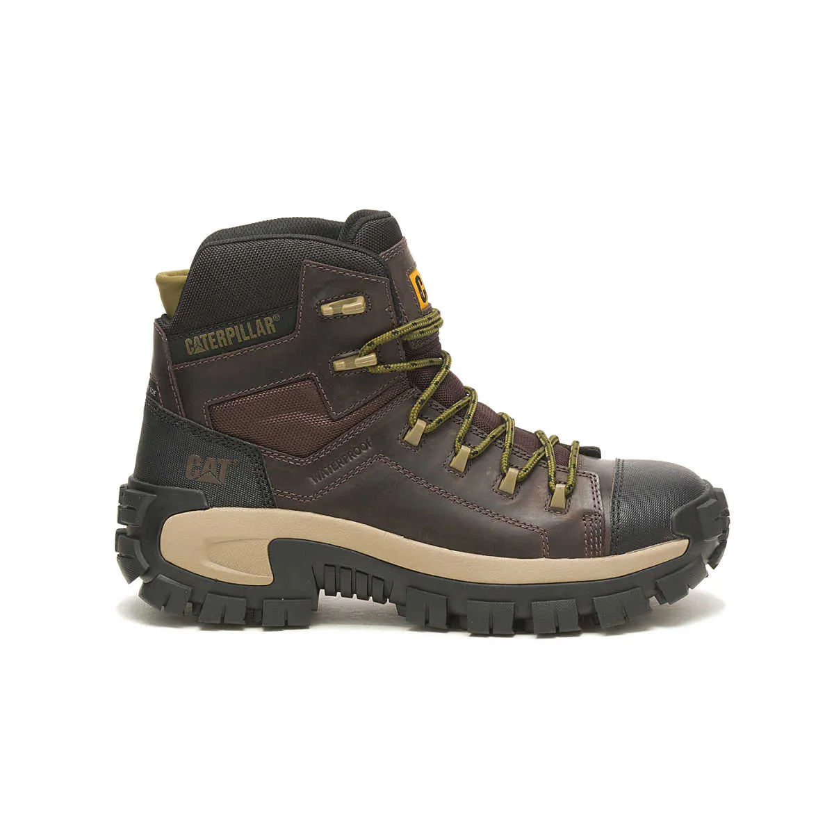Wide Box Work Boots CATERPILLAR Men's Invader Hiker Waterproof Composite Toe Work Boot