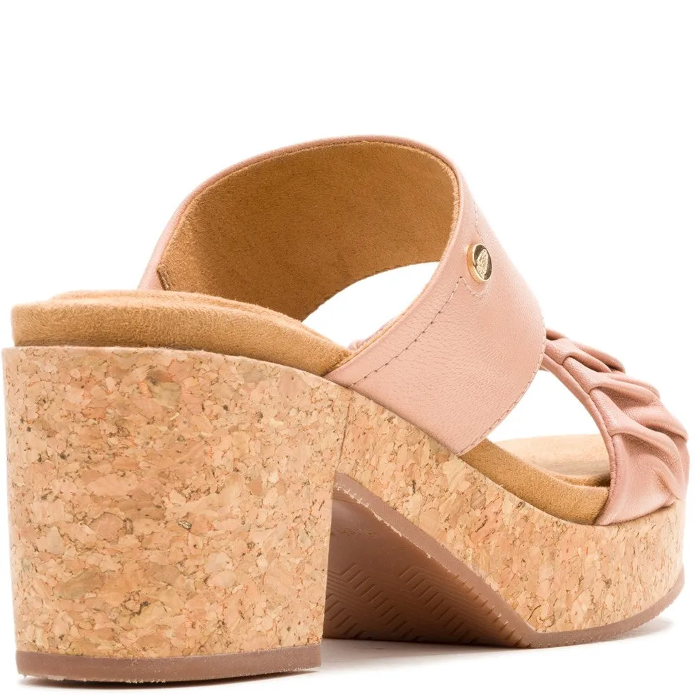 Hush Puppies Poppy Ruched Slide Soft Finish