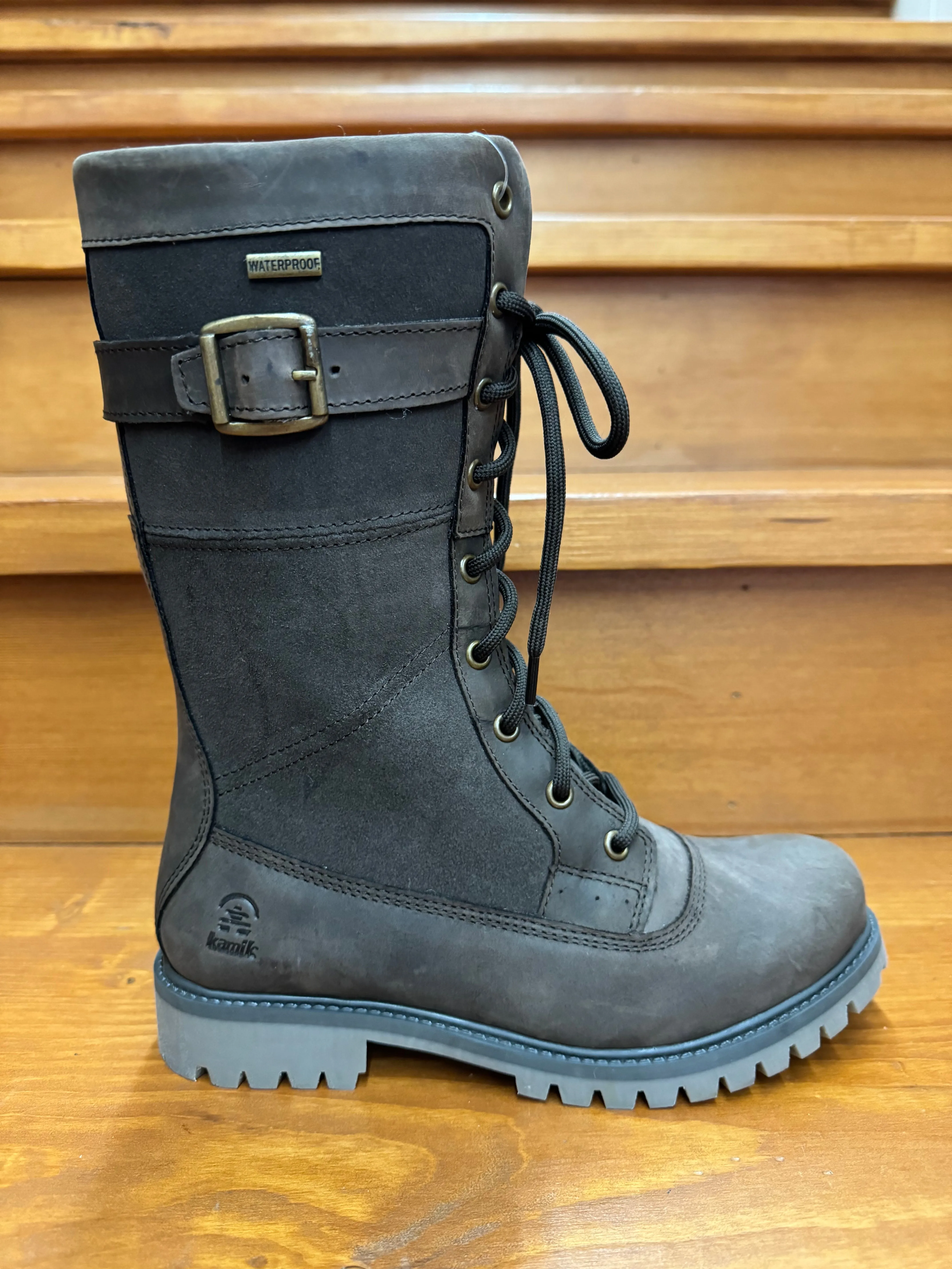 Kamik Rogue 10 Dark Brown WK2042 ElasticMaterial Open Toe