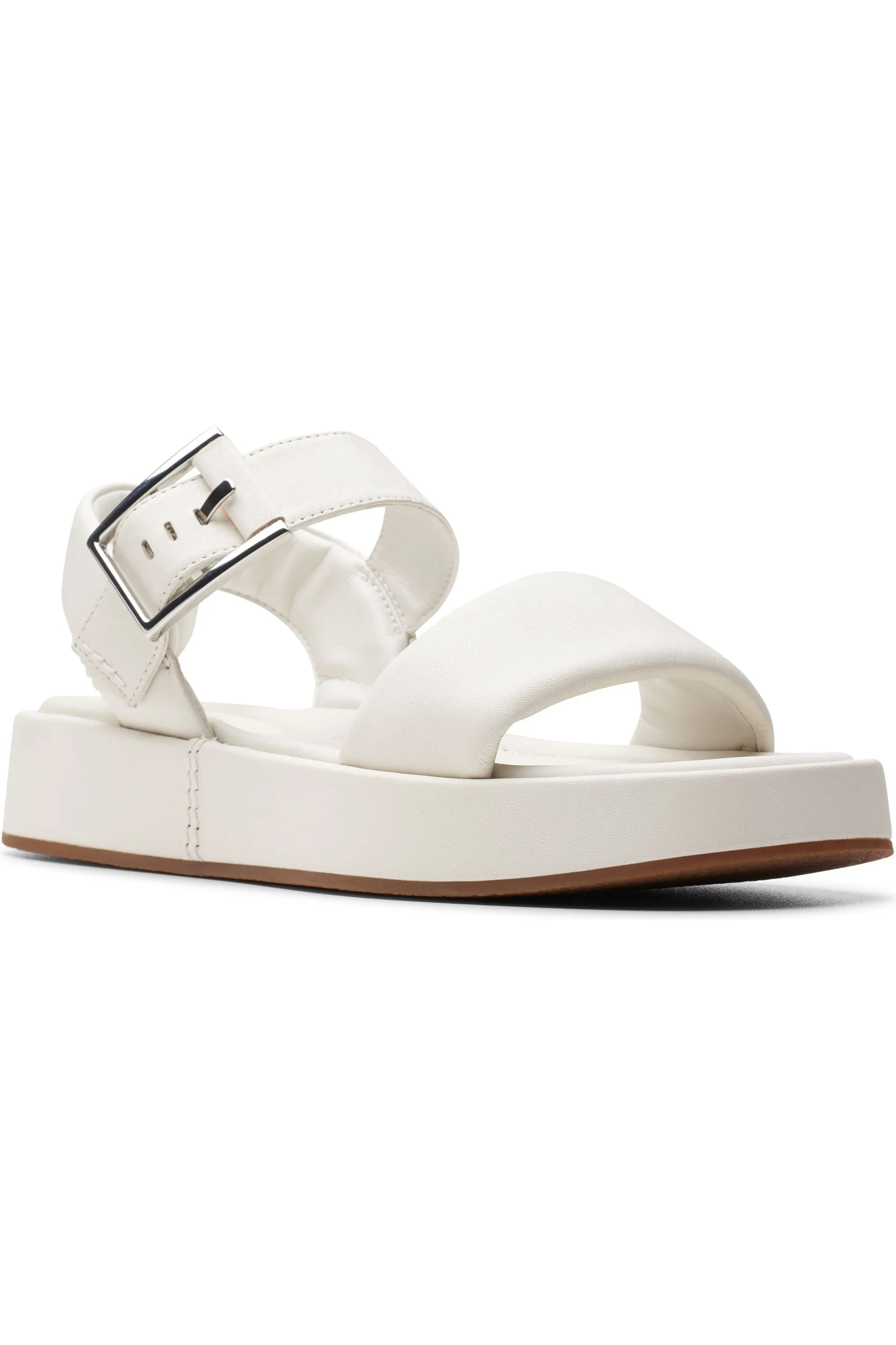 Fashion Travel Shoes Casual Wear Clarks Alda Strap in Off White Leather