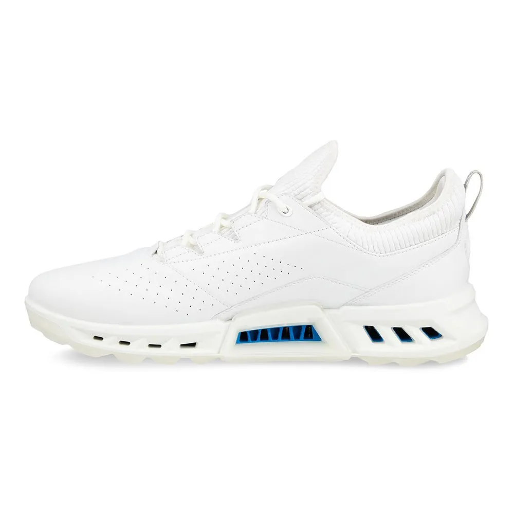 2024 Ecco Men's C4 Golf Shoe - White/UST Dritton Best Adidas Golf Shoes