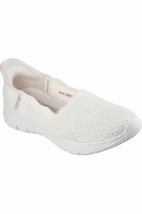 Skechers Ladies 158980  SEAGER BELIEVE IT in Off white Comfort Memory Foam