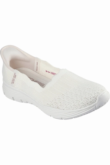 Skechers Ladies 158980  SEAGER BELIEVE IT in Off white Comfort Memory Foam
