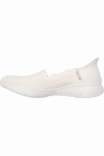 Skechers Ladies 158980  SEAGER BELIEVE IT in Off white Snack Run Slip Ease