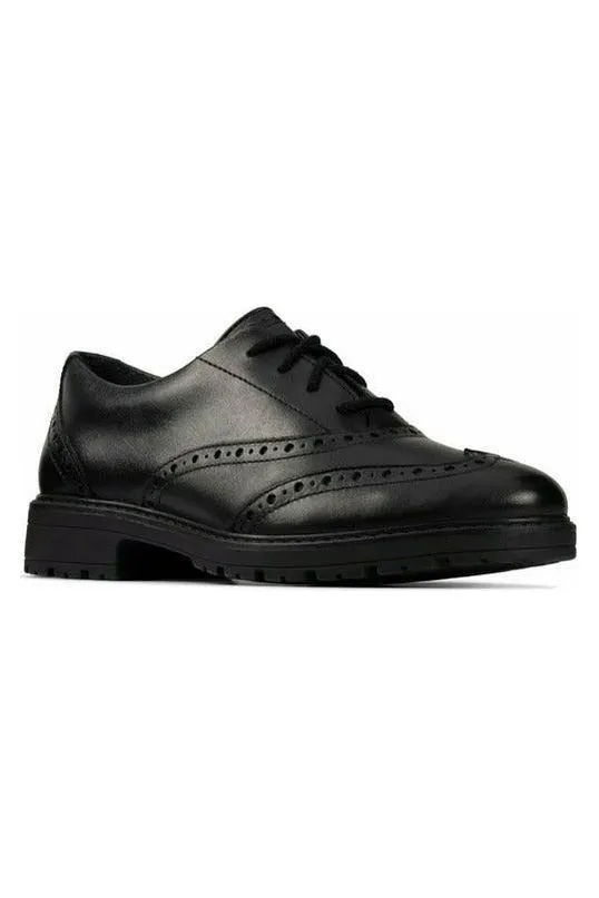 Clarks Loxham Brogue Youth black Gel Rocket Asics Shoes