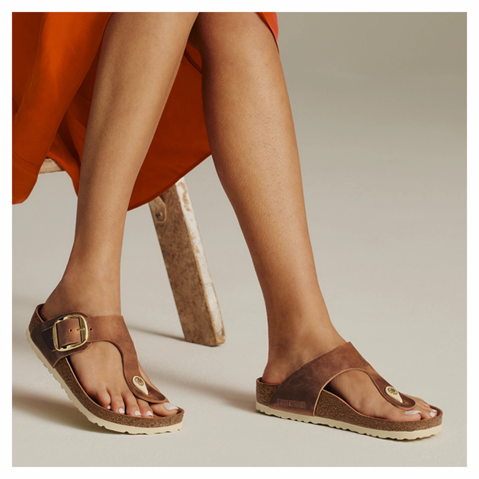 Animal Print Practical And Stylish Footwear Women's Birkenstock, Gizeh Big Buckle Sandal - Regular Fit