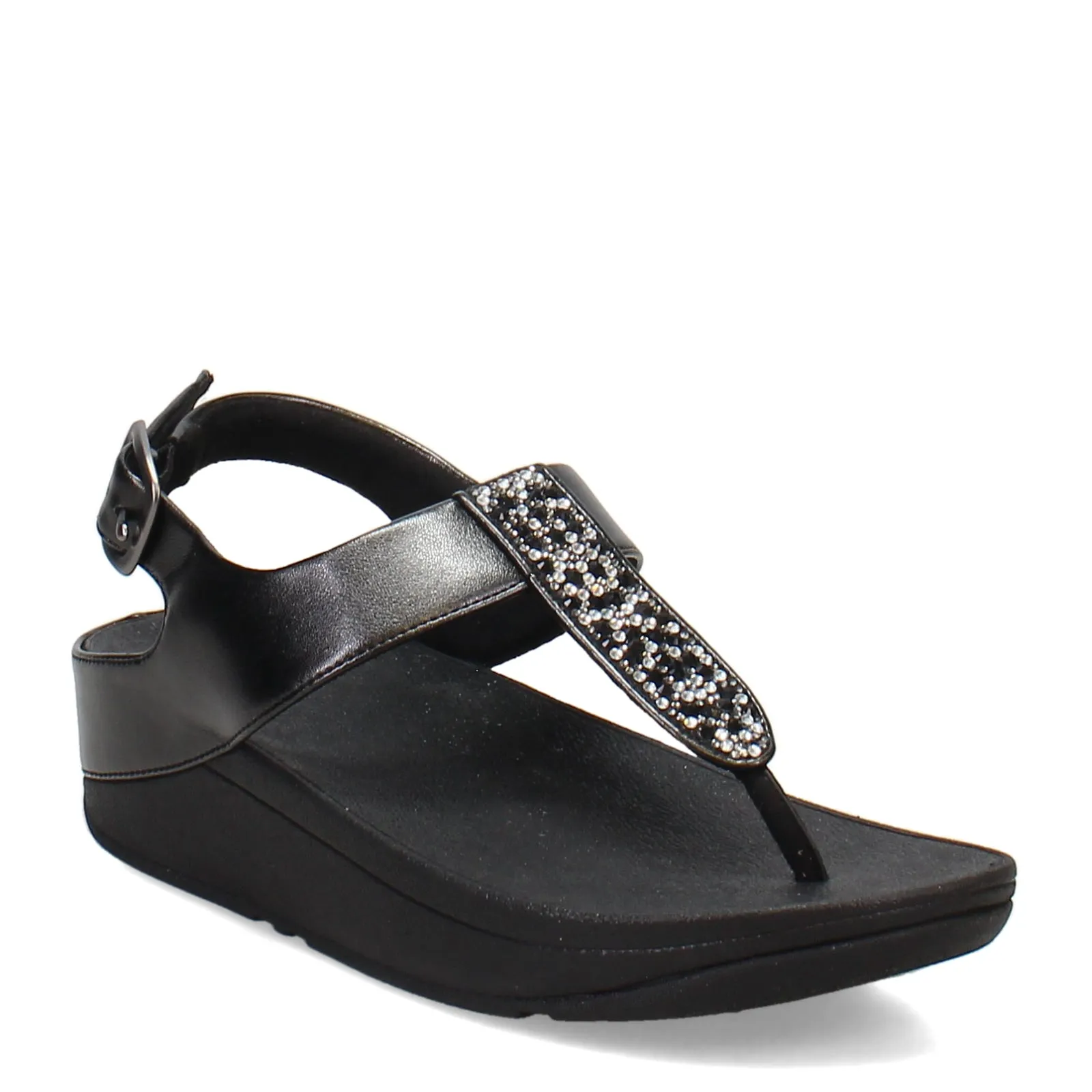 Women's FitFlop, Fino Crystal Backstrap Toe-Post Sandal Air Motion