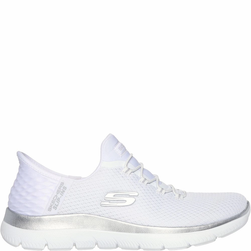 unisex shoe design Skechers Summits Diamond Dream Wide Fit Trainer