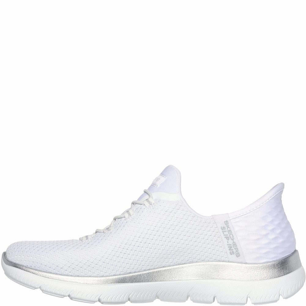 flexible - sole running on hilly terrain shoes Skechers Summits Diamond Dream Wide Fit Trainer