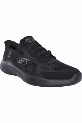 Skechers Mens 232459  BOUNDER 2.0- EMERGED in All Black Comfort quality Lake Path