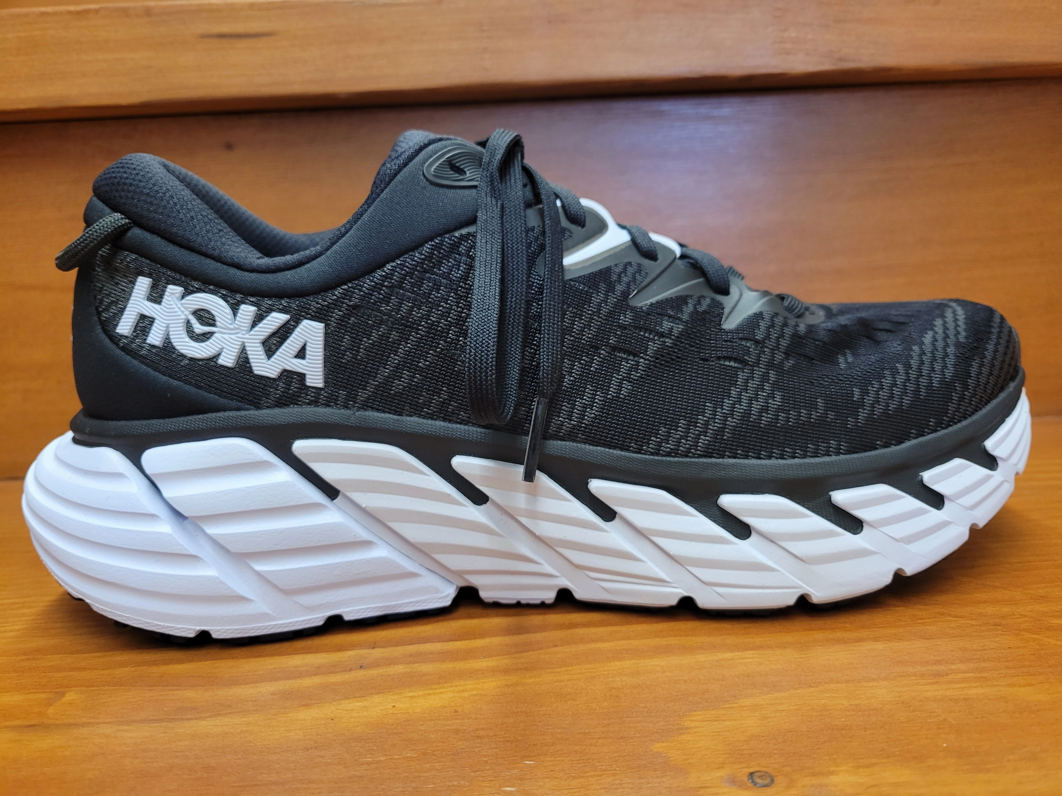 Hoka Gaviota 4  Black/White 1123198 BWHT & 1123200 BWHT Wood Hike