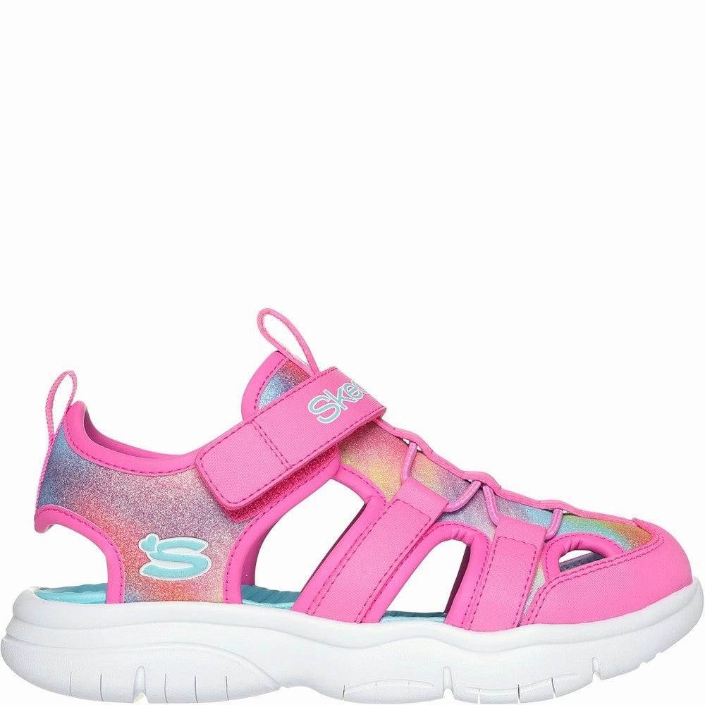 lace up closure Grip Hike Skechers Flex Splash Daylight Shimmer Sandal