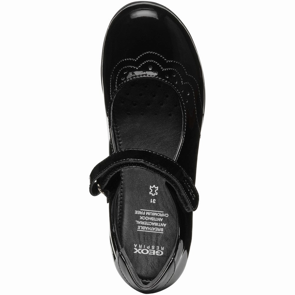 Geox J Iberide A Ballerina School Shoes Minimal Texture quick dry