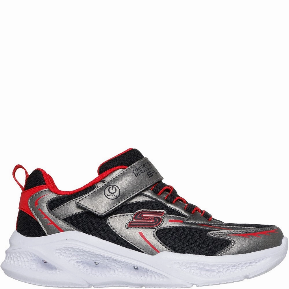Skechers Meteor-Lights Glow-Strider Trainer Long Miles