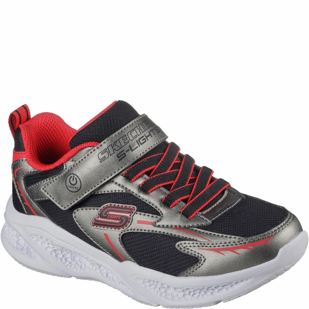 Skechers Meteor-Lights Glow-Strider Trainer Family Meet