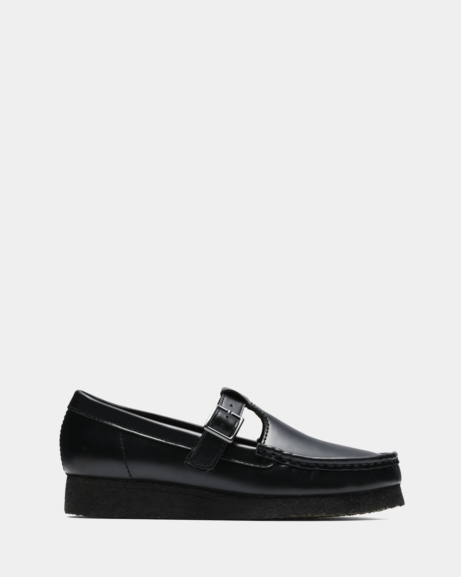 Drive Ready Wallabee Tbar Blk Hishine Lea