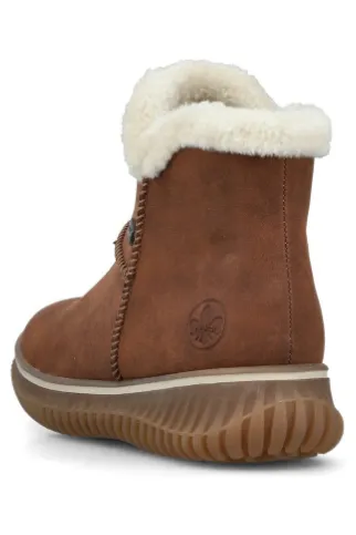 Cold Trek Smooth Design Rieker Ladies boots 74260-25 brown