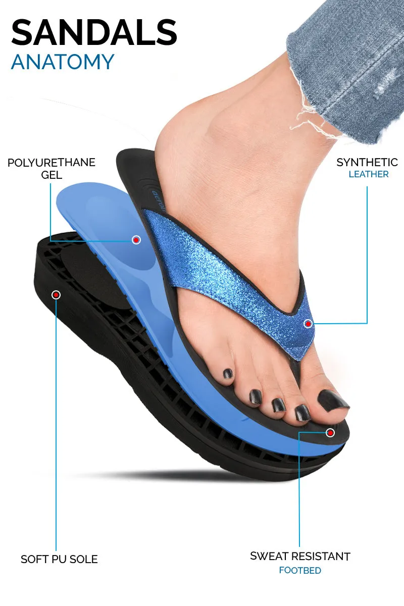 Kiwi Sandals Aerothotic - Crystal Mist Women's Comfortable Flip-Flops Sandal