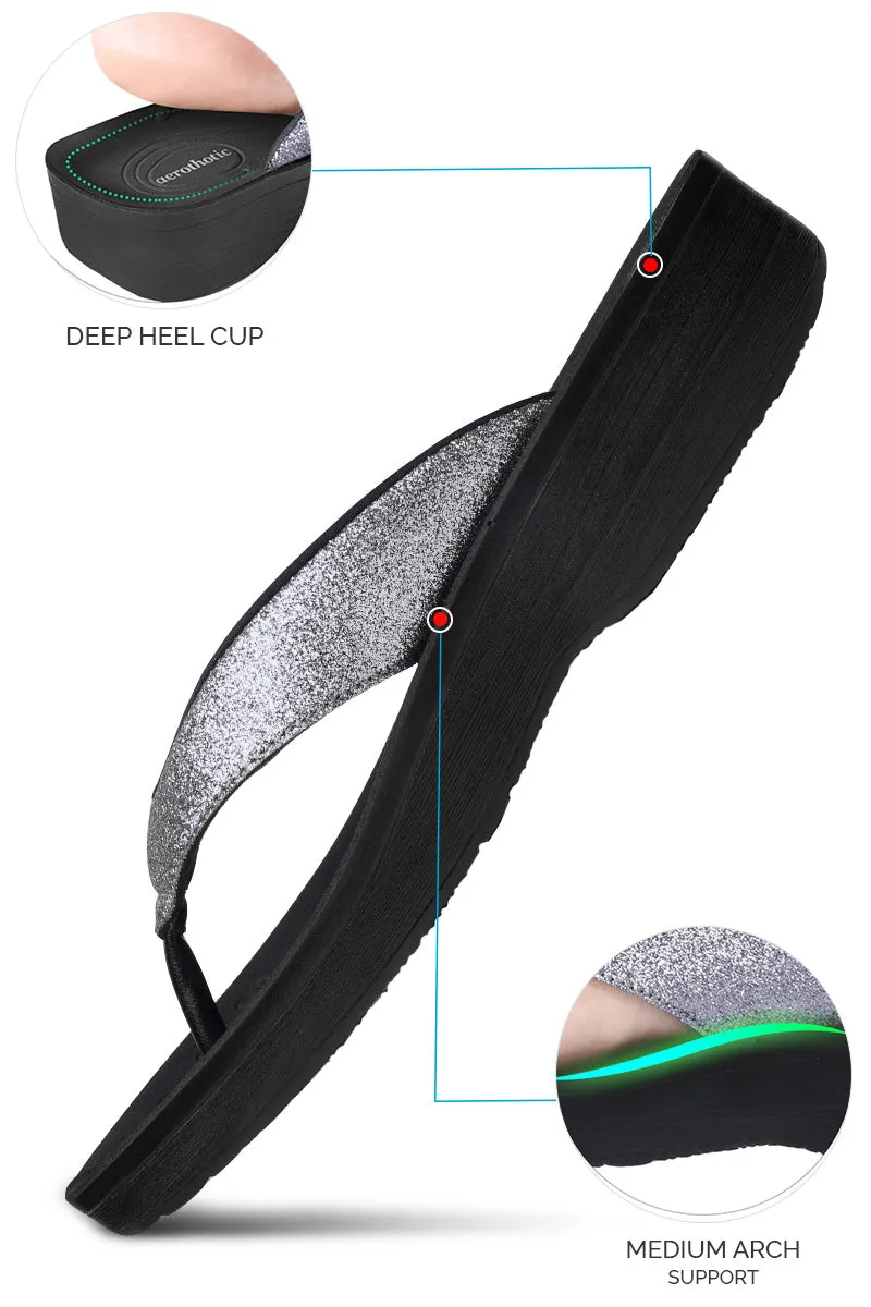 Aerothotic - Crystal Mist Women's Comfortable Flip-Flops Sandal Sandals Montego Bay.