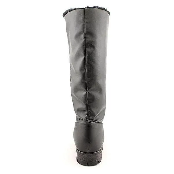 Packable Rain Boots Toe Warmers Glacier Waterproof Boot Black Leather (Women's)