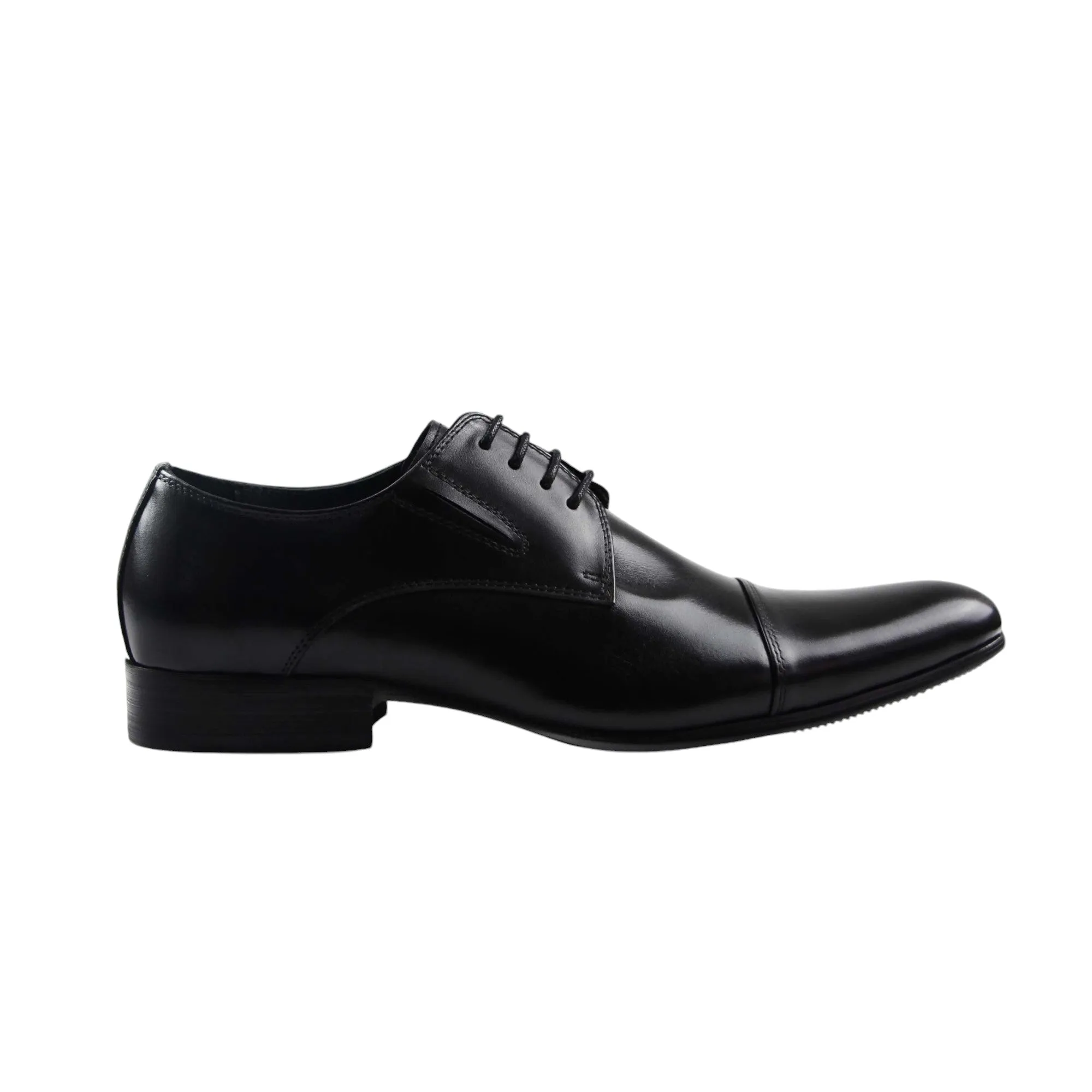 Spike Dress Shoes Mens Zasel Castro Black Leather Lace Up Work Formal Dress Wedding Shoes