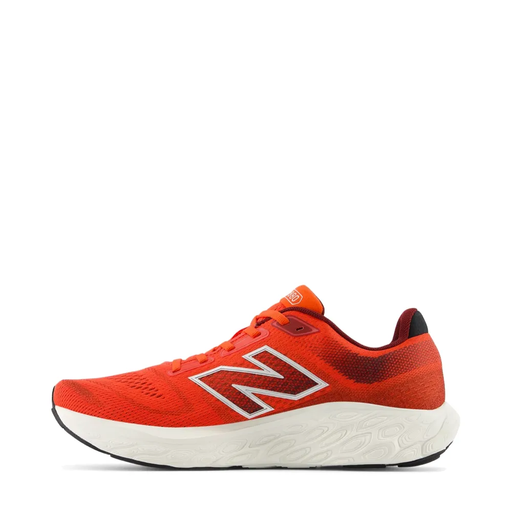 Green Ne New Balance Men's Fresh Foam X 880v14 in Neo Flame with Mercury Red