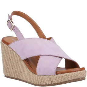 Hush Puppies Perrie Wedge Sandal Wide fit hollow design