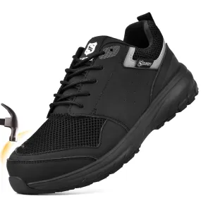SUADEX Steel Toe Shoes for Men, Safety Toe Work Shoes for Women Indestructible Sneakers Breathable Lace Up Puncture Protection Asics Gt 2000 2 Running Shoe