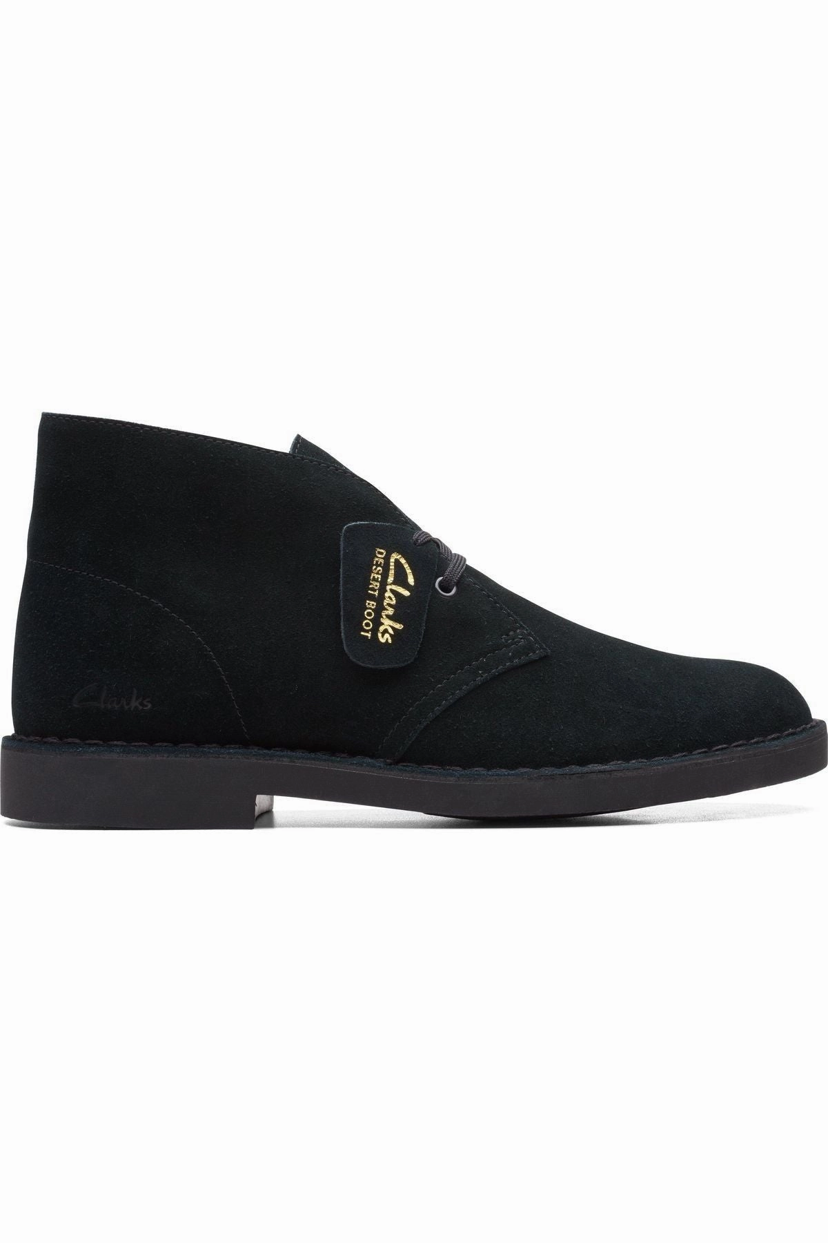 Soft Upper Field Mood Clarks Desert Boot Evo in Black Suede