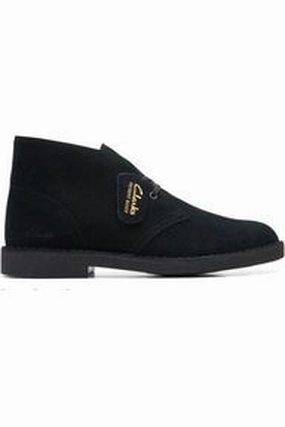 Clarks Desert Boot Evo in Black Suede Shell Tone