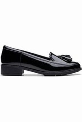 Clark Havisham Edge black patent wide fit Professional Wear Trust Fit