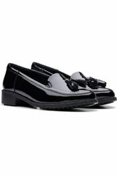 Clark Havisham Edge black patent wide fit Guest Perfect