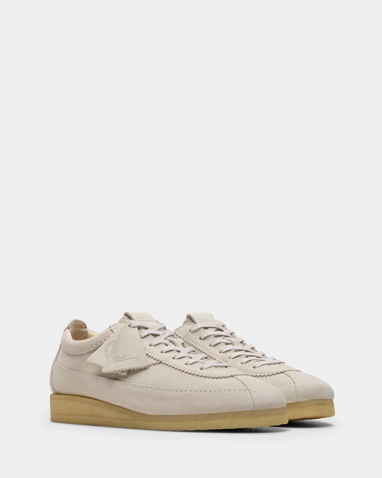 Wallabee Tor Off White Suede Anti Slip Pattern platform