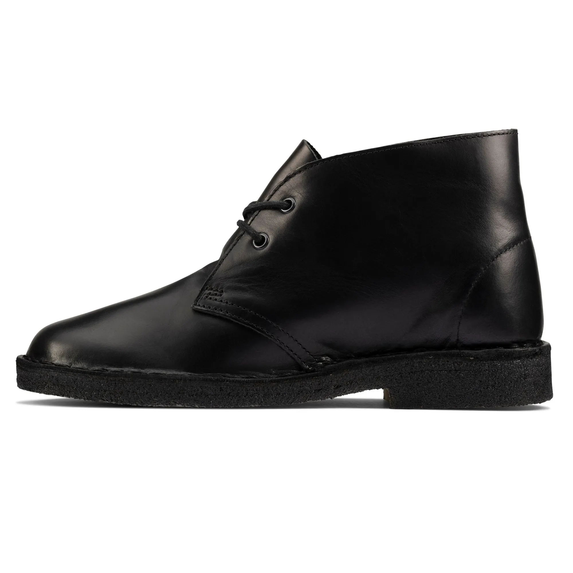 Protective Comfort Clarks Originals New Desert Boot - Polished Black