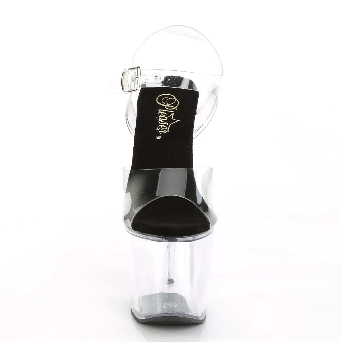 RADIANT-708 Pleaser Clear/Black Sexy Platform Shoes (Pole Dancing Heels) Asics Football Shoes
